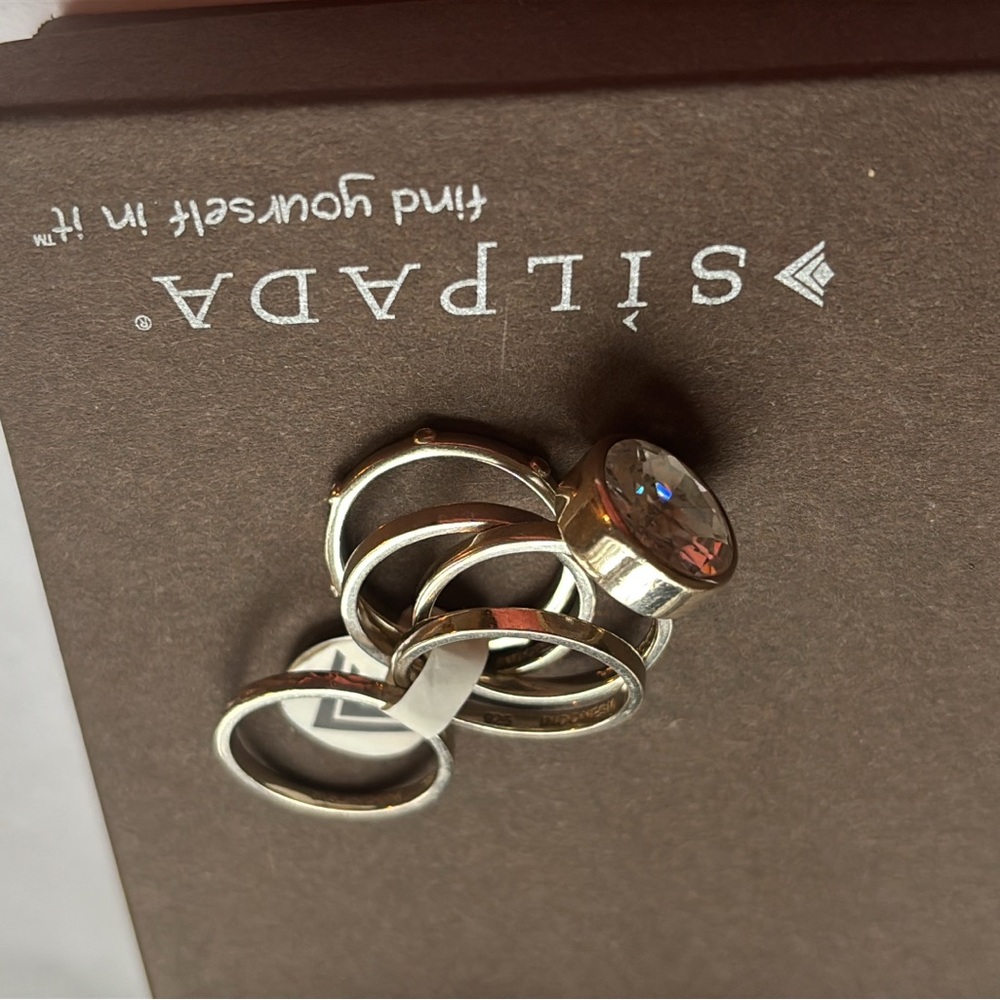 Silpada Sterling Silver Stack Rings - Picture 11 of 11